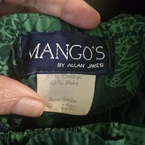 Vintage MANGO'S by Allan James Green Printed Mu'u Mu'u